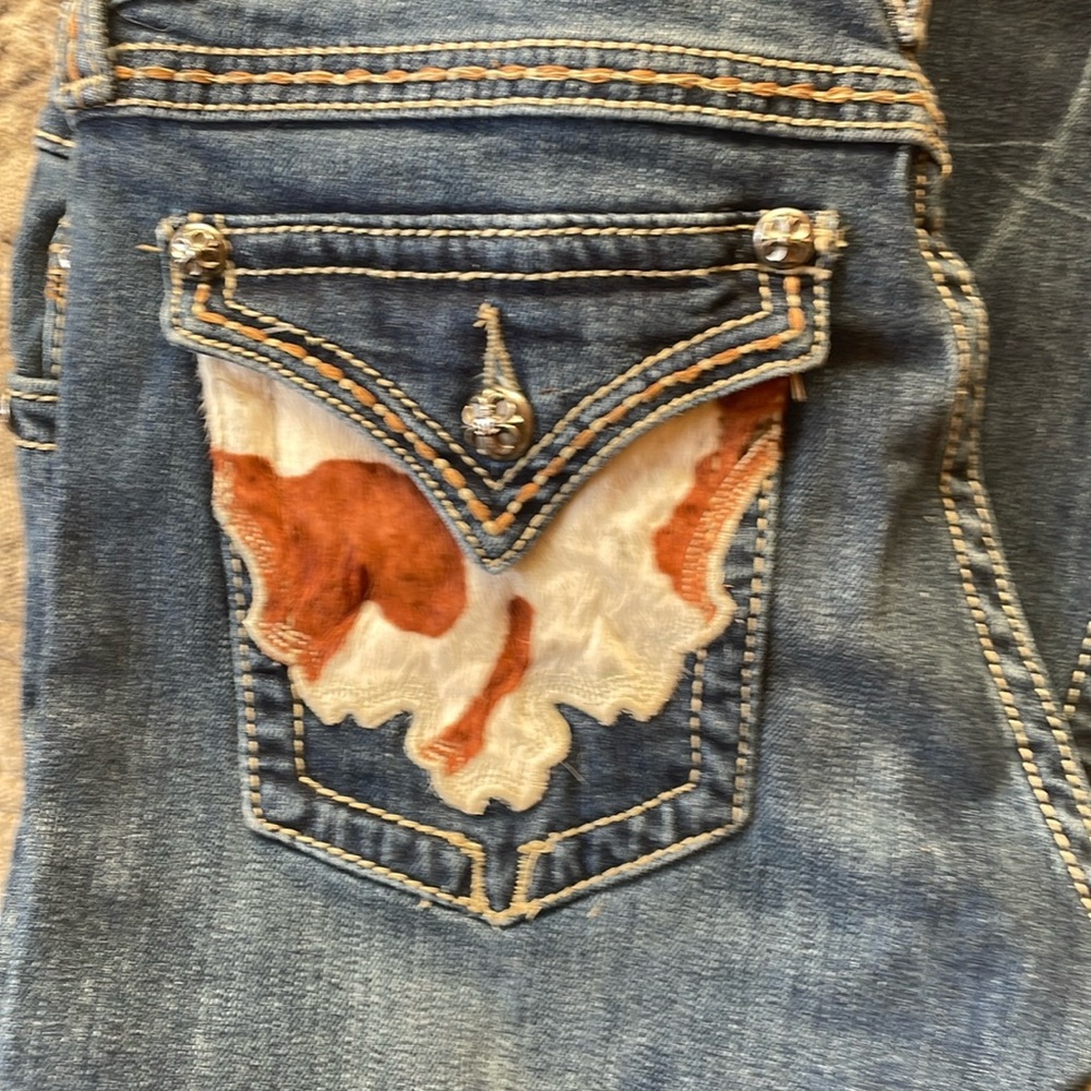 Size 32 MISS ME women’s bootcut cowhide jeans